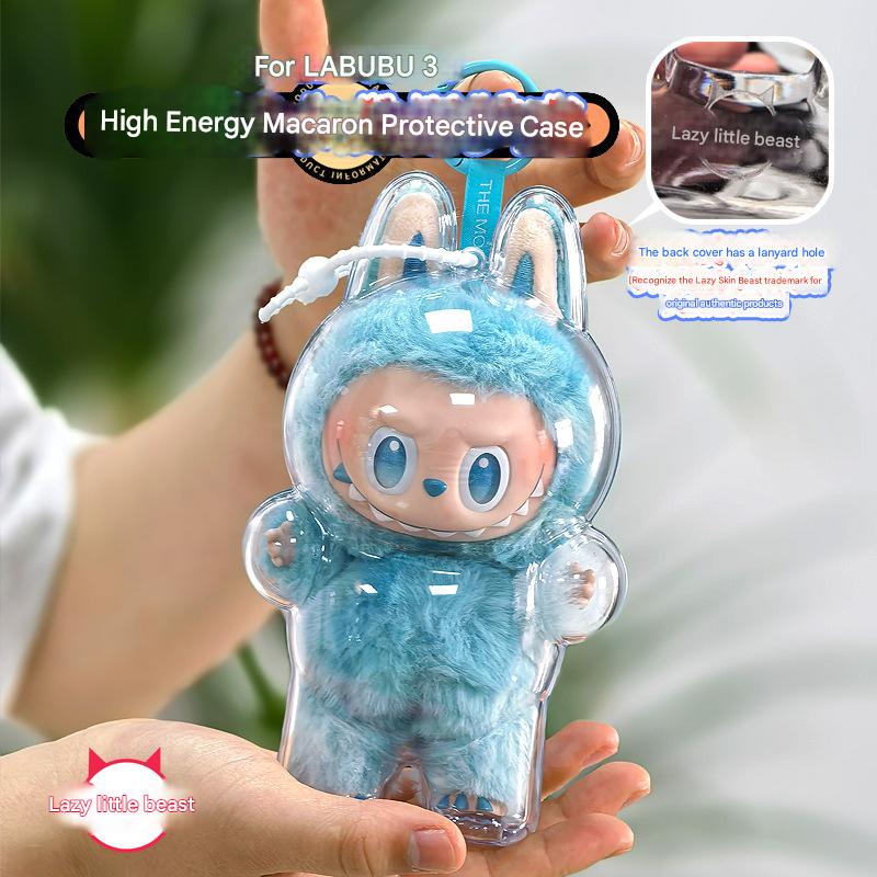 LABUBU Crystal Clear Protective Case plastic