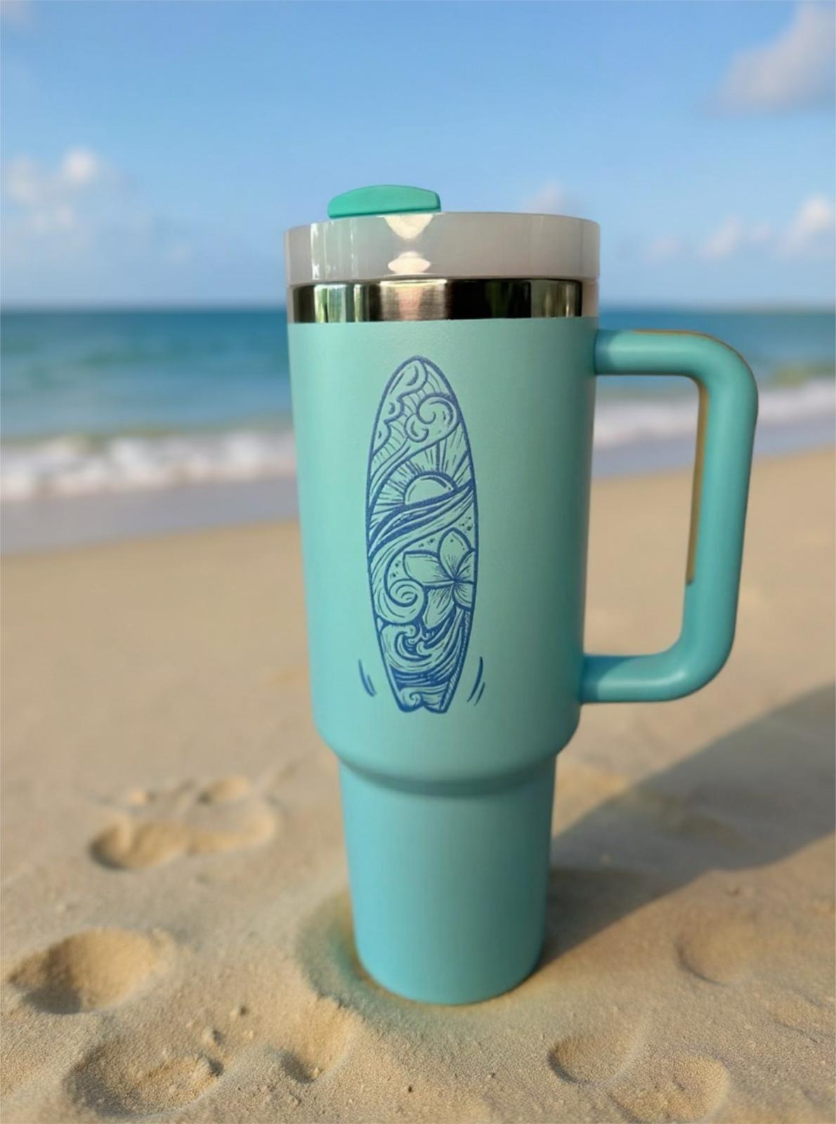 Salted Freedom 40 oz Tumbler β Exclusive Camillia Bloom Designs