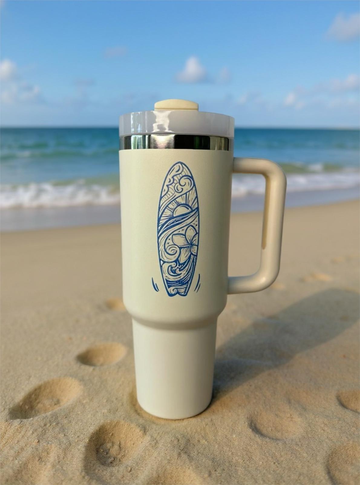 Salted Freedom 40 oz Tumbler β Exclusive Camillia Bloom Designs